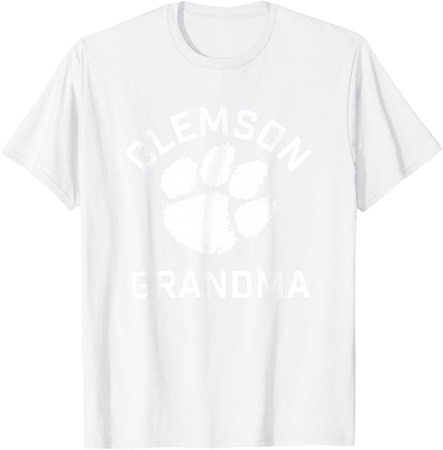 Clemson University Tigers Arched Grandma T-Shirt - T-Shirt | White