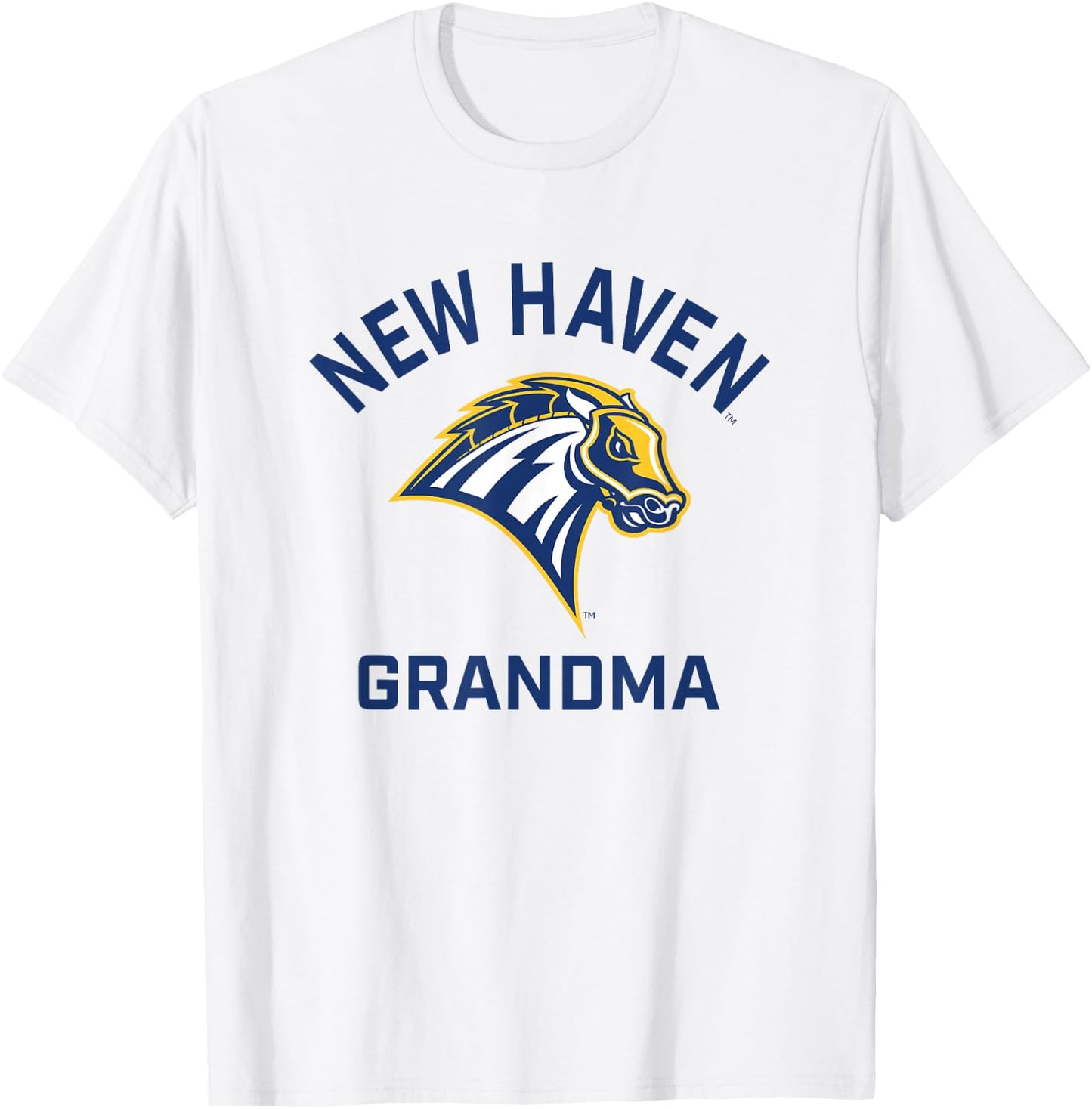 University of New Haven UNH Chargers Arched Grandma T-Shirt - T-Shirt | White