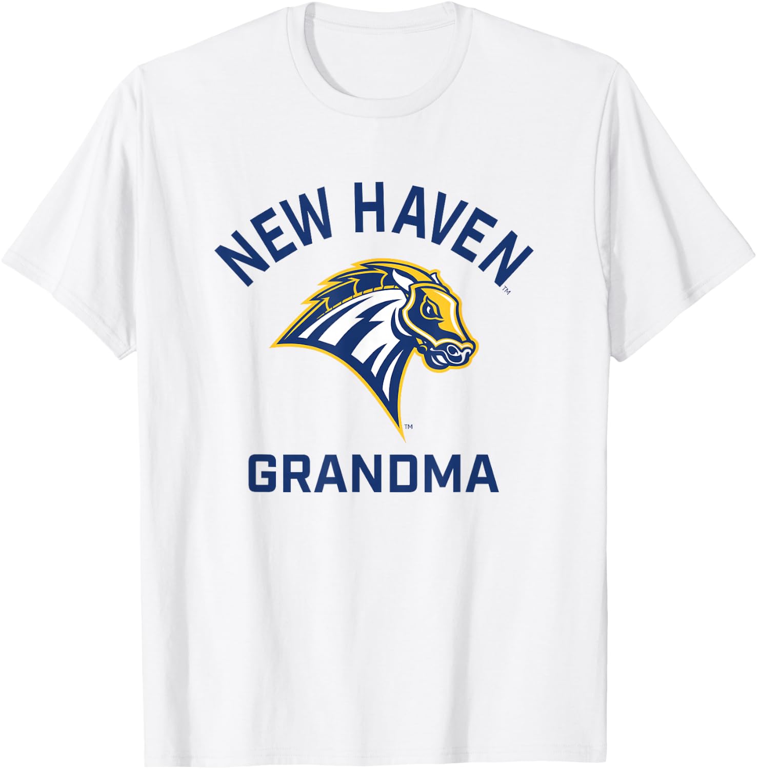 University of New Haven UNH Chargers Arched Grandma T-Shirt - T-Shirt | White