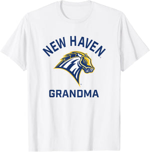 University of New Haven UNH Chargers Arched Grandma T-Shirt - T-Shirt | White