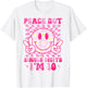 Peace Single Digits I'm 10 Smile Face for Birthday Girls T-Shirt - T-Shirt | White