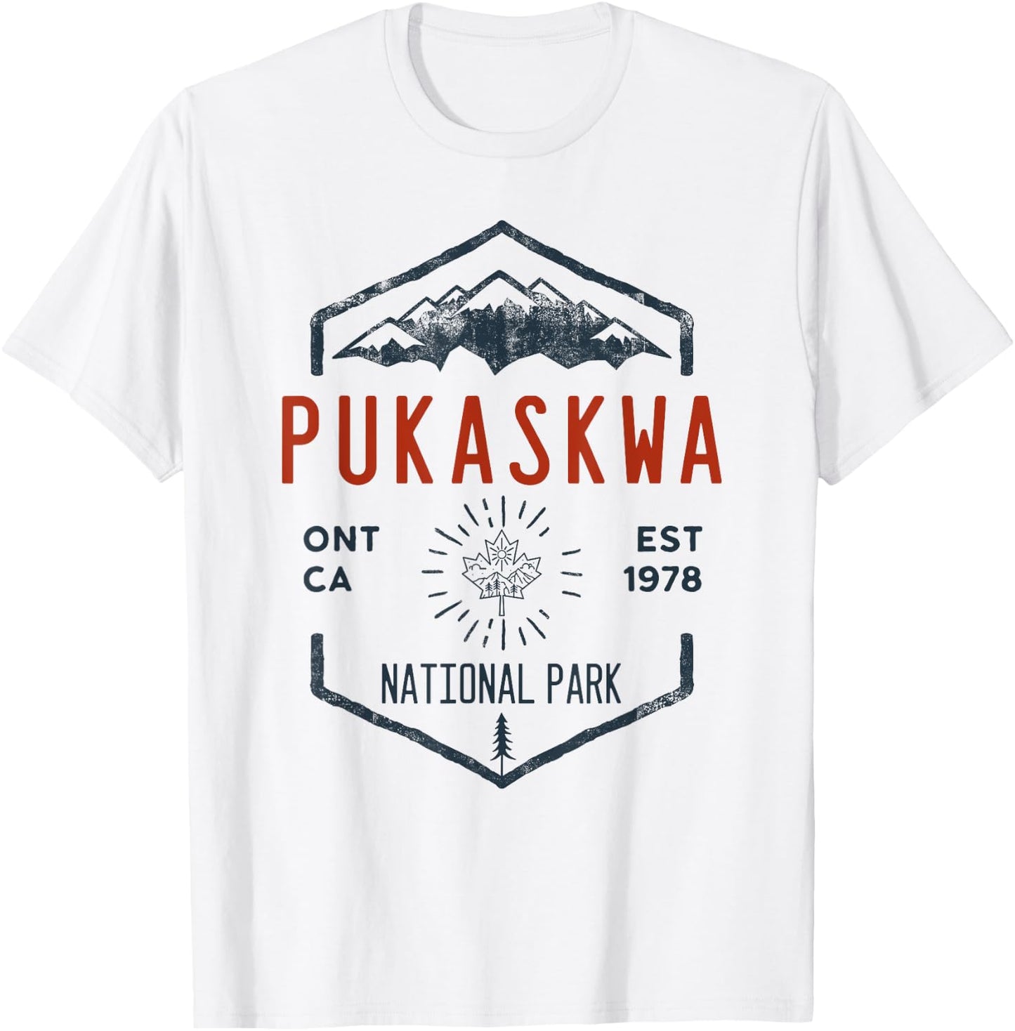 Pukaskwa National Park Canada Vintage T-Shirt - T-Shirt | White