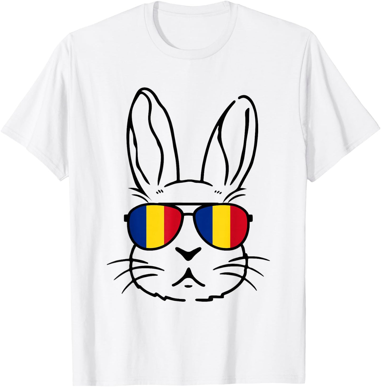 Romanian Easter Romania Flag Easter Bunny Family Matching T-Shirt - T-Shirt | White