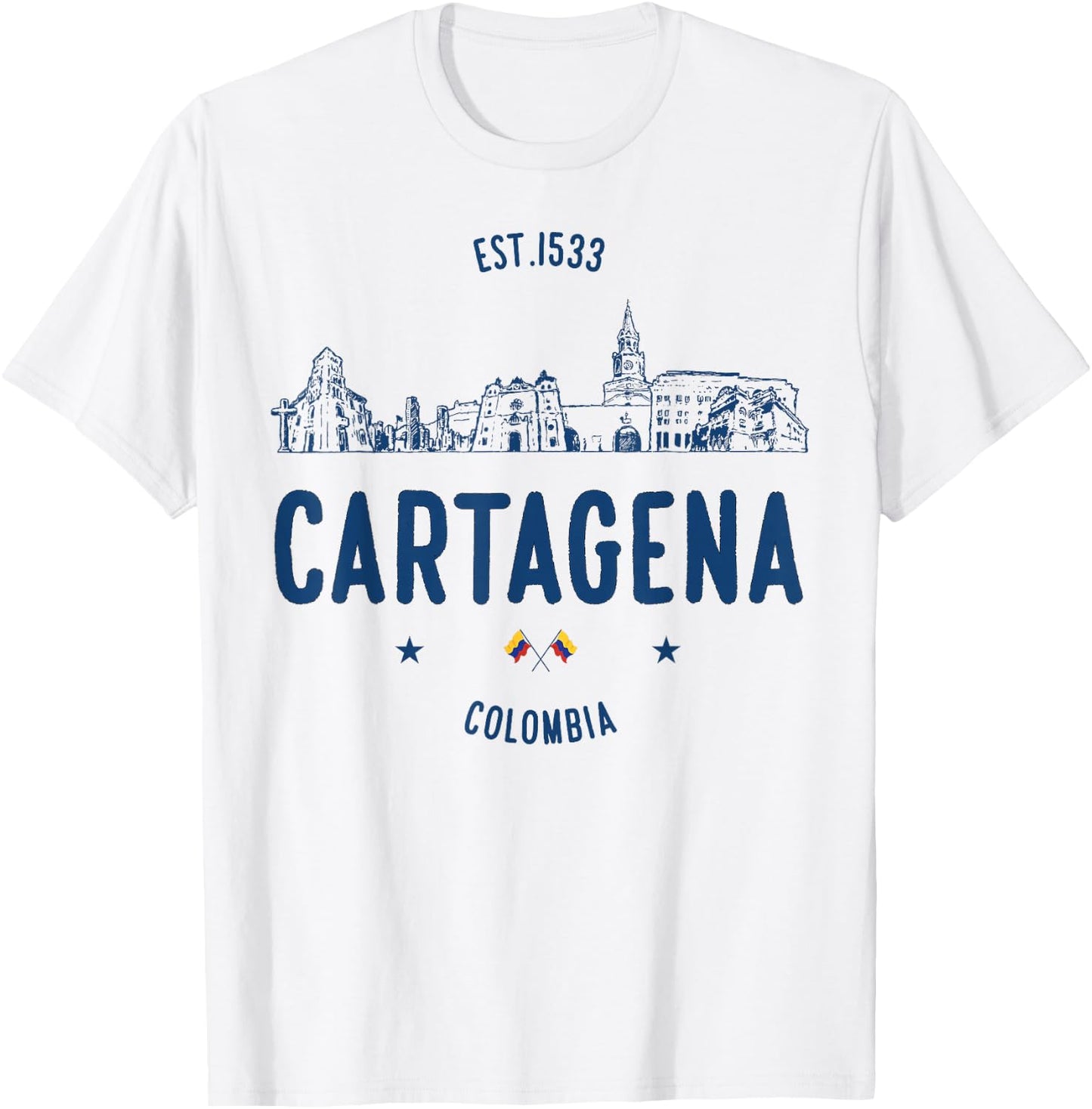 Cartagena Colombia Travel T-Shirt - T-Shirt | White