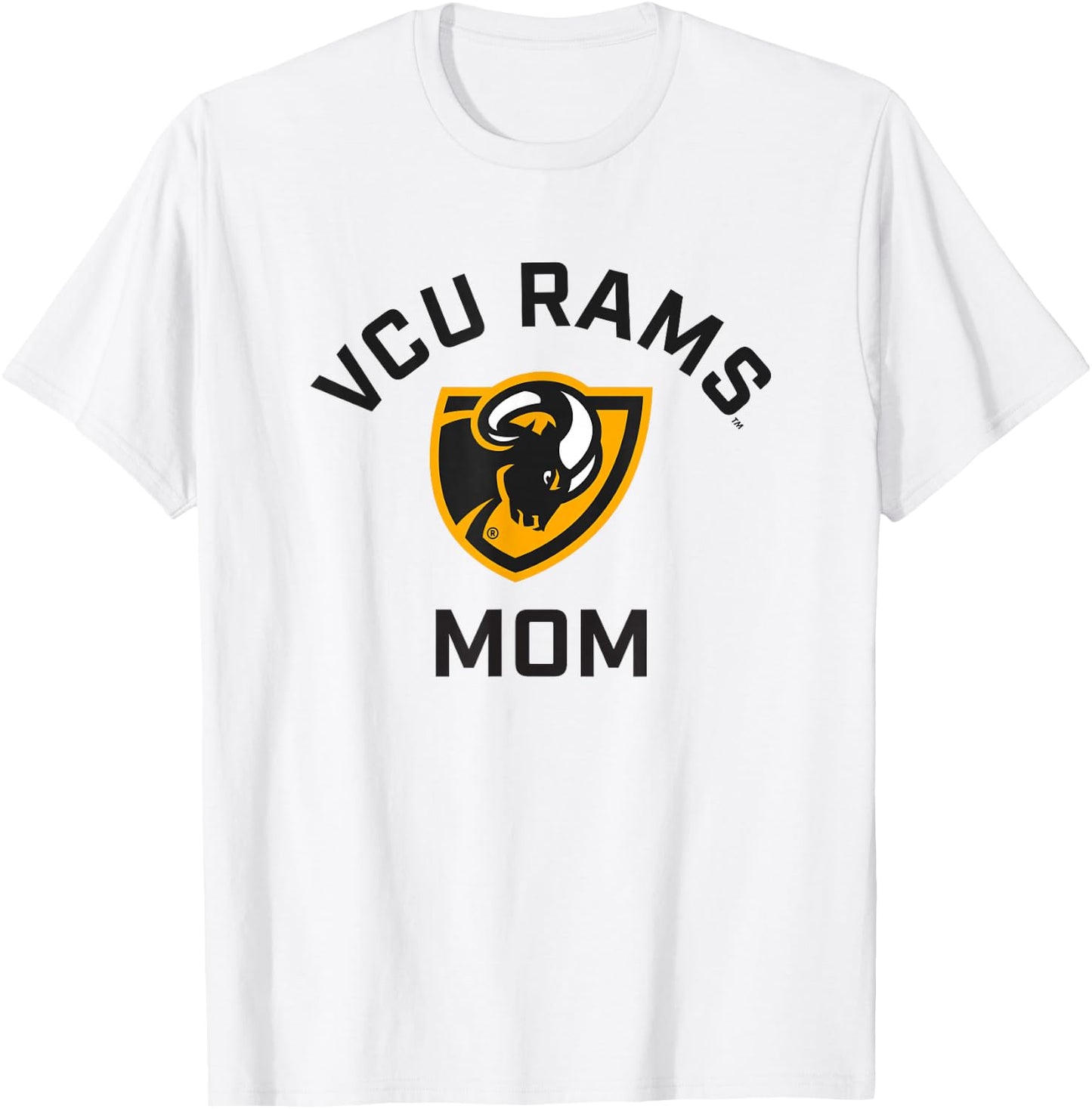 Virginia Commonwealth University VCU Rams Arched Mom T-Shirt - T-Shirt | White