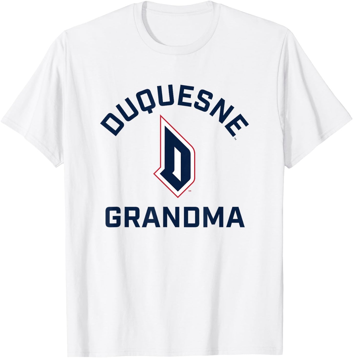 Duquesne University Dukes Arched Grandma T-Shirt - T-Shirt | White