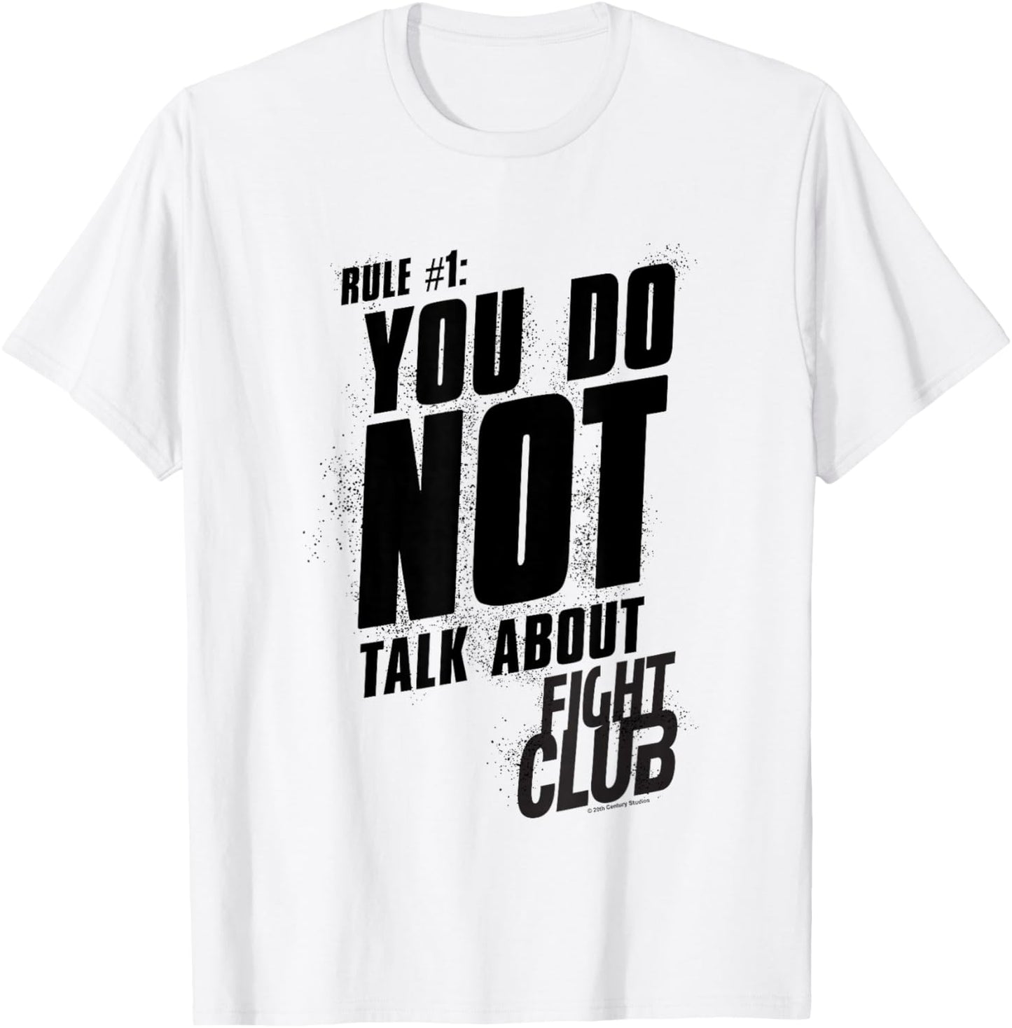 Fight Club Rule #1 You Do Not Talk About Fight Club Retro T-Shirt - T-Shirt | White