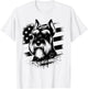Standard Schnauzer 4th Of July Patriotic Dog American Flag Women Kids Men T-Shirt - T-Shirt | White