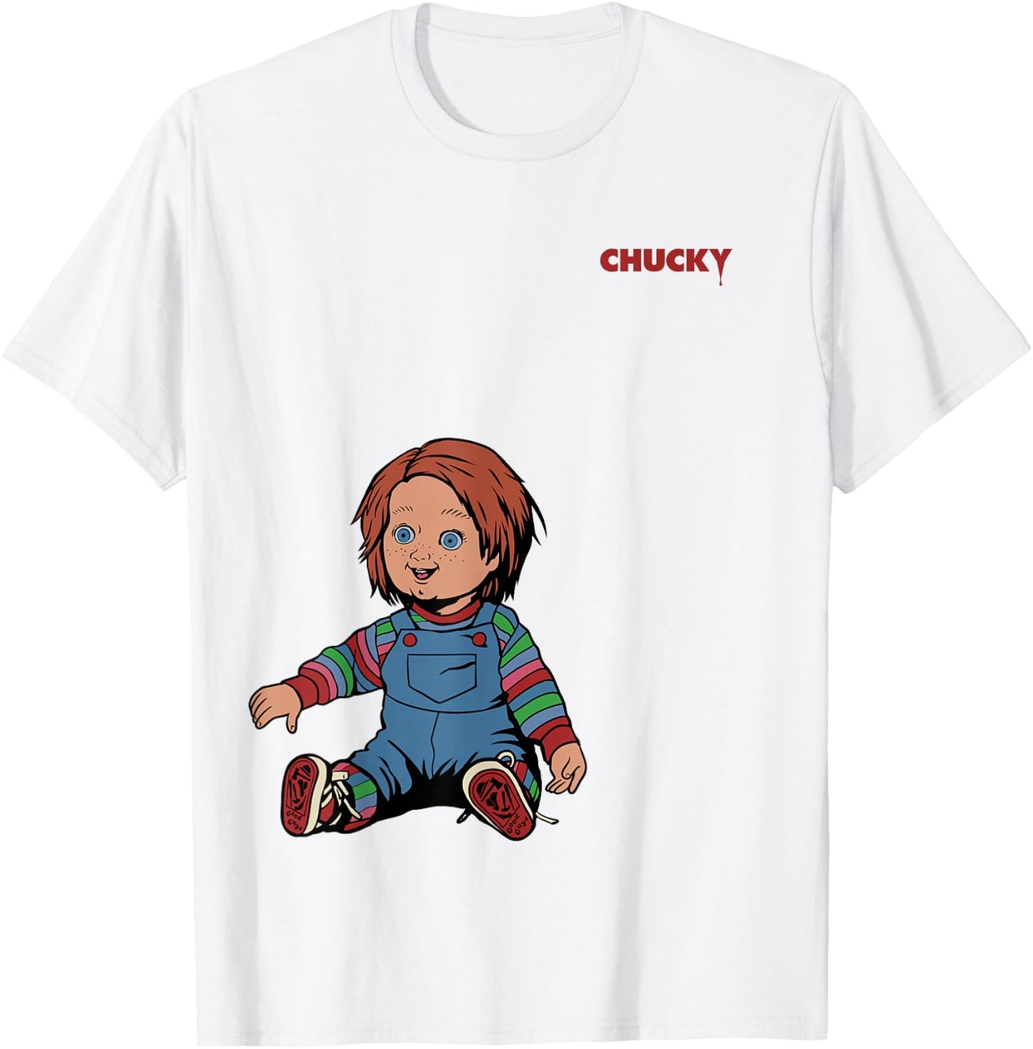 Chucky Little Angel Front & Back T-Shirt - T-Shirt | White