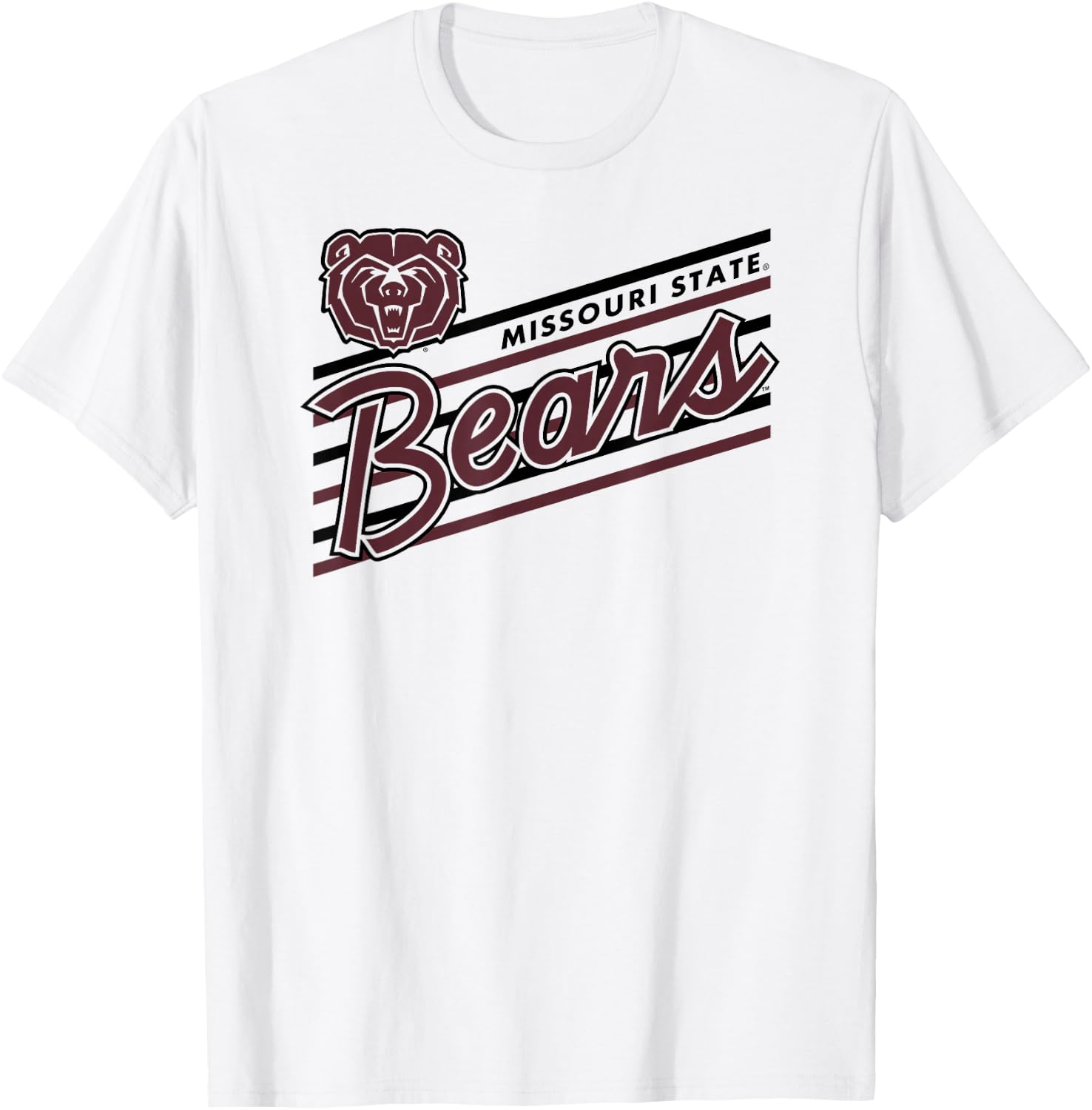 Missouri State Bears Retro Performer White T-Shirt - T-Shirt | White