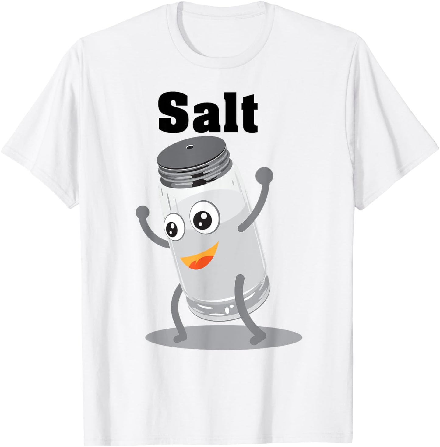 Salt Shirt | Funny Power Matching Salt and Pepper Gift T-Shirt - T-Shirt | White