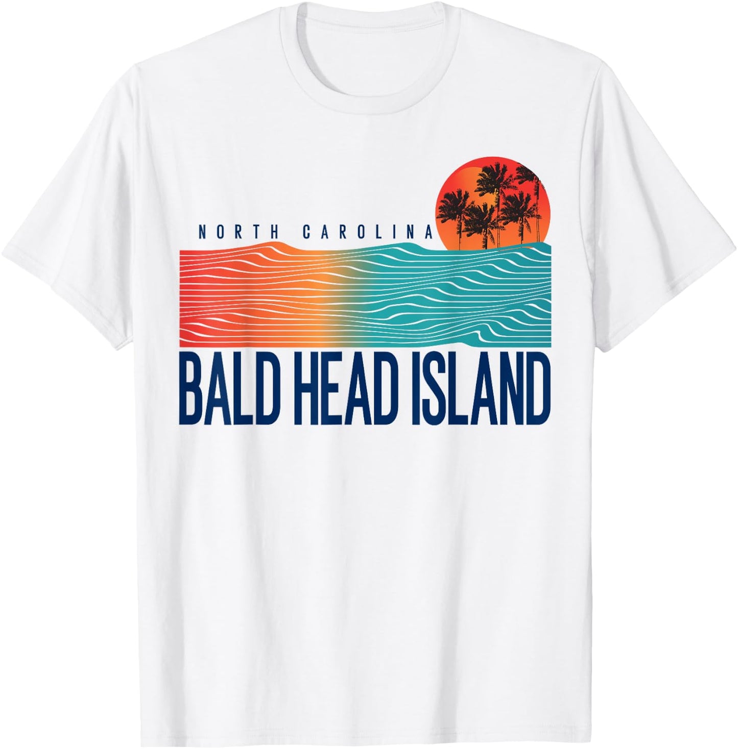 Bald Head Island Beach North Carolina Women Men Surfboarding T-Shirt - T-Shirt | White