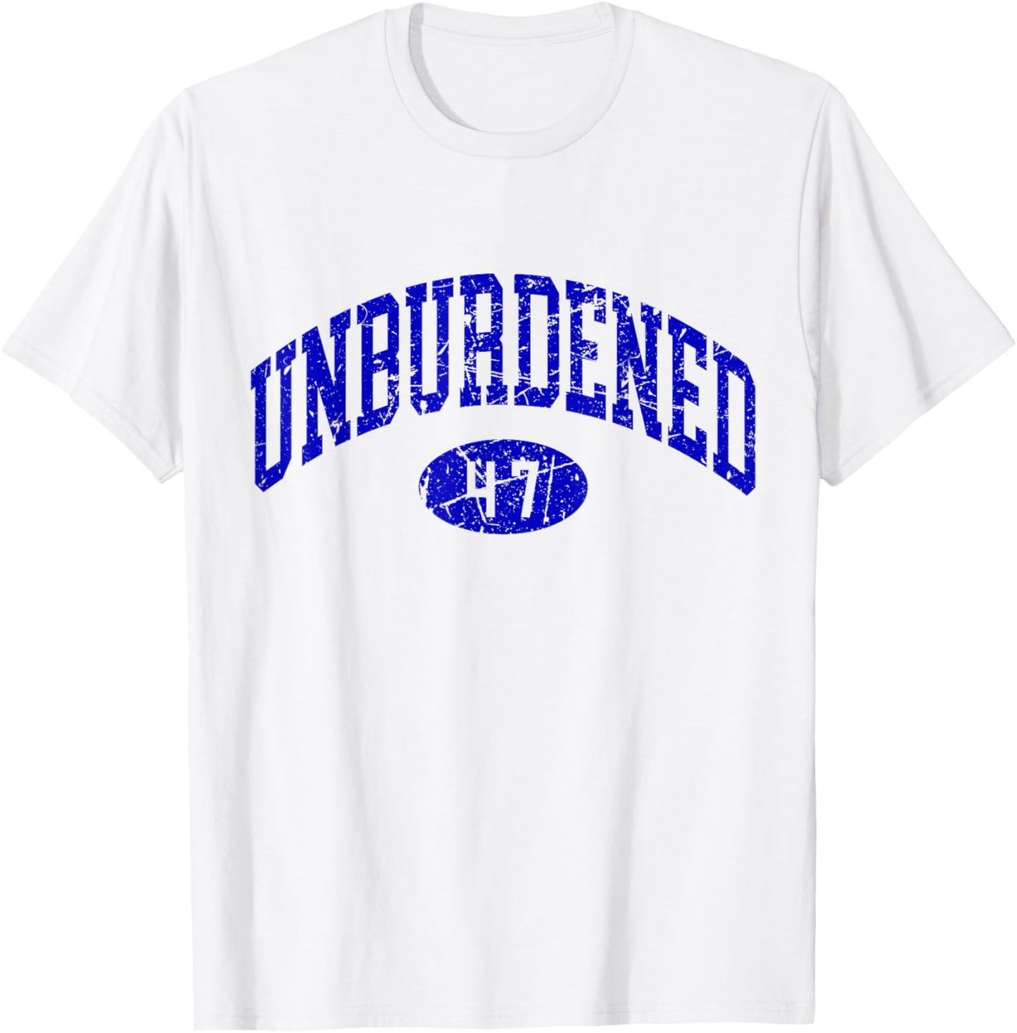 Unburdened By What Has Been Funny Vote 2024 Varsity Vintage T-Shirt - T-Shirt | White