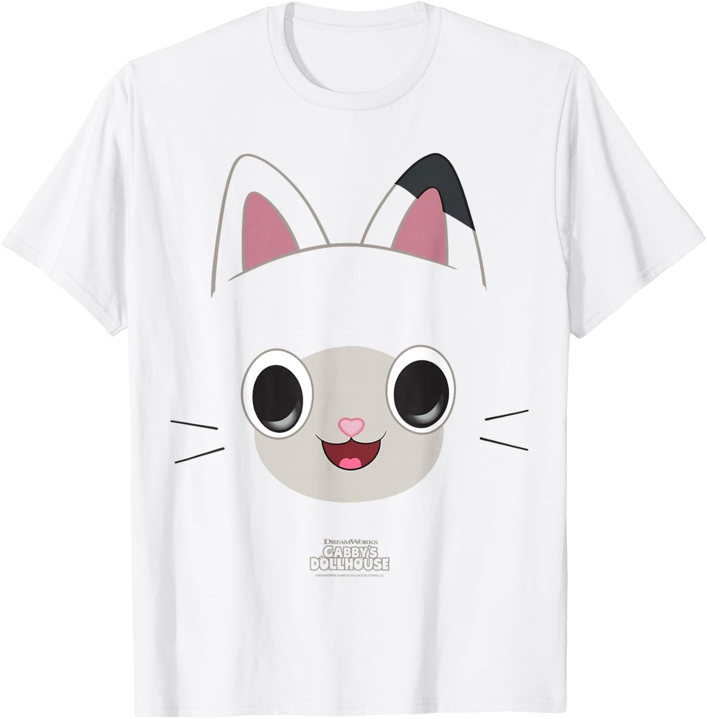 DreamWorks Gabby's Dollhouse Pandy Paws Big Face Halloween T-Shirt - T-Shirt | White