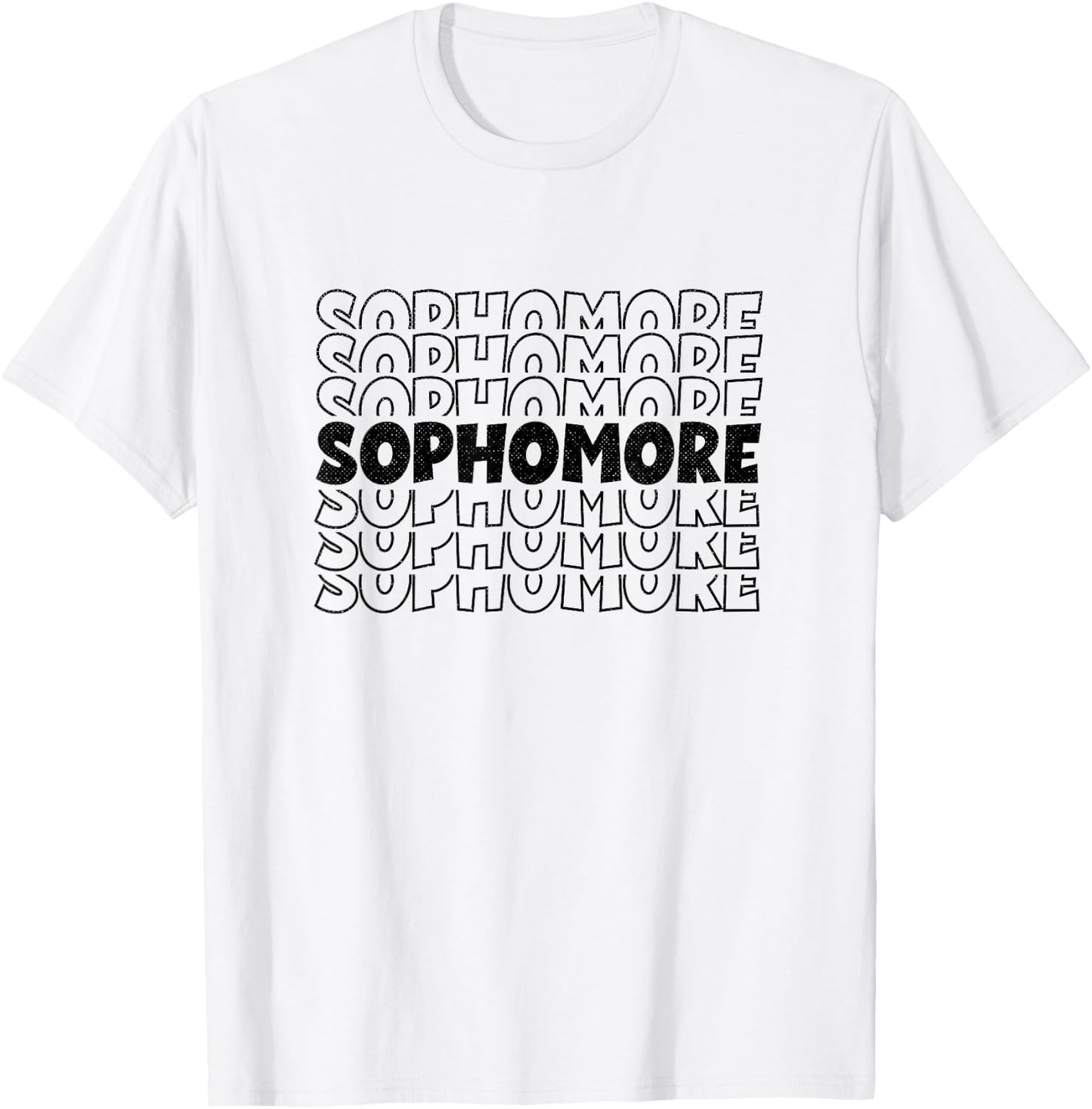 Retro Sophomore T-Shirt - T-Shirt | White