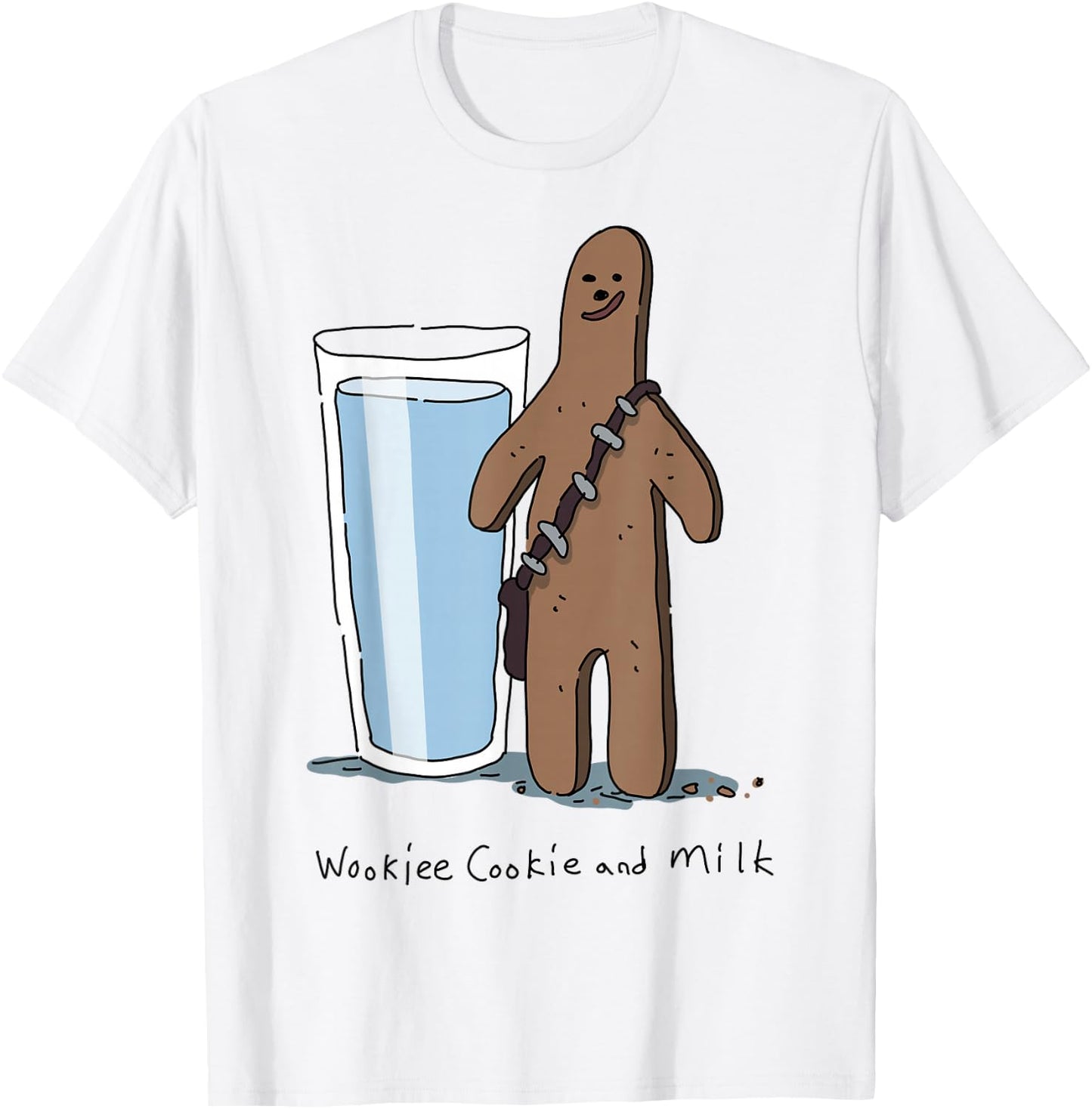 Star Wars Chewbacca Wookiee Cookie And Milk T-Shirt - T-Shirt | White