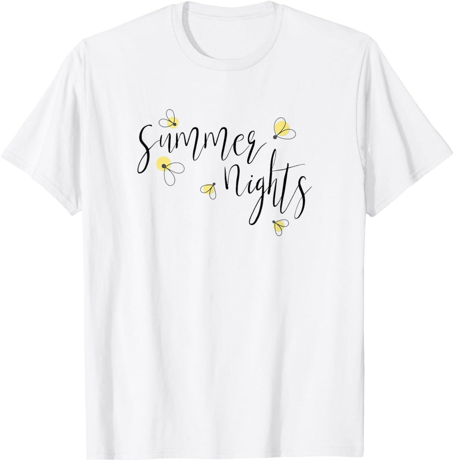 Fireflies Lightning Bugs Shirt Cute Summer Nights T-Shirt - T-Shirt | White