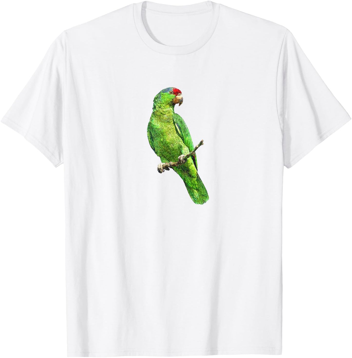 Green Amazon Parrot Bird T Shirt T-Shirt - T-Shirt | White