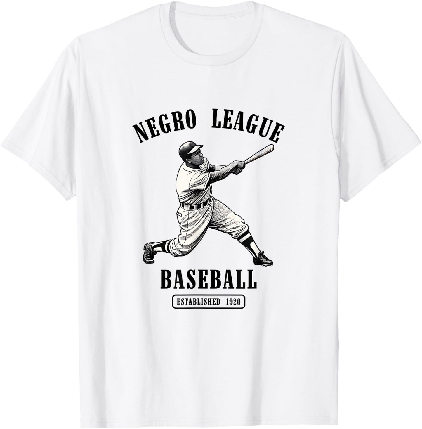Vintage Negro League Baseball Black History Month Juneteenth T-Shirt - T-Shirt | White
