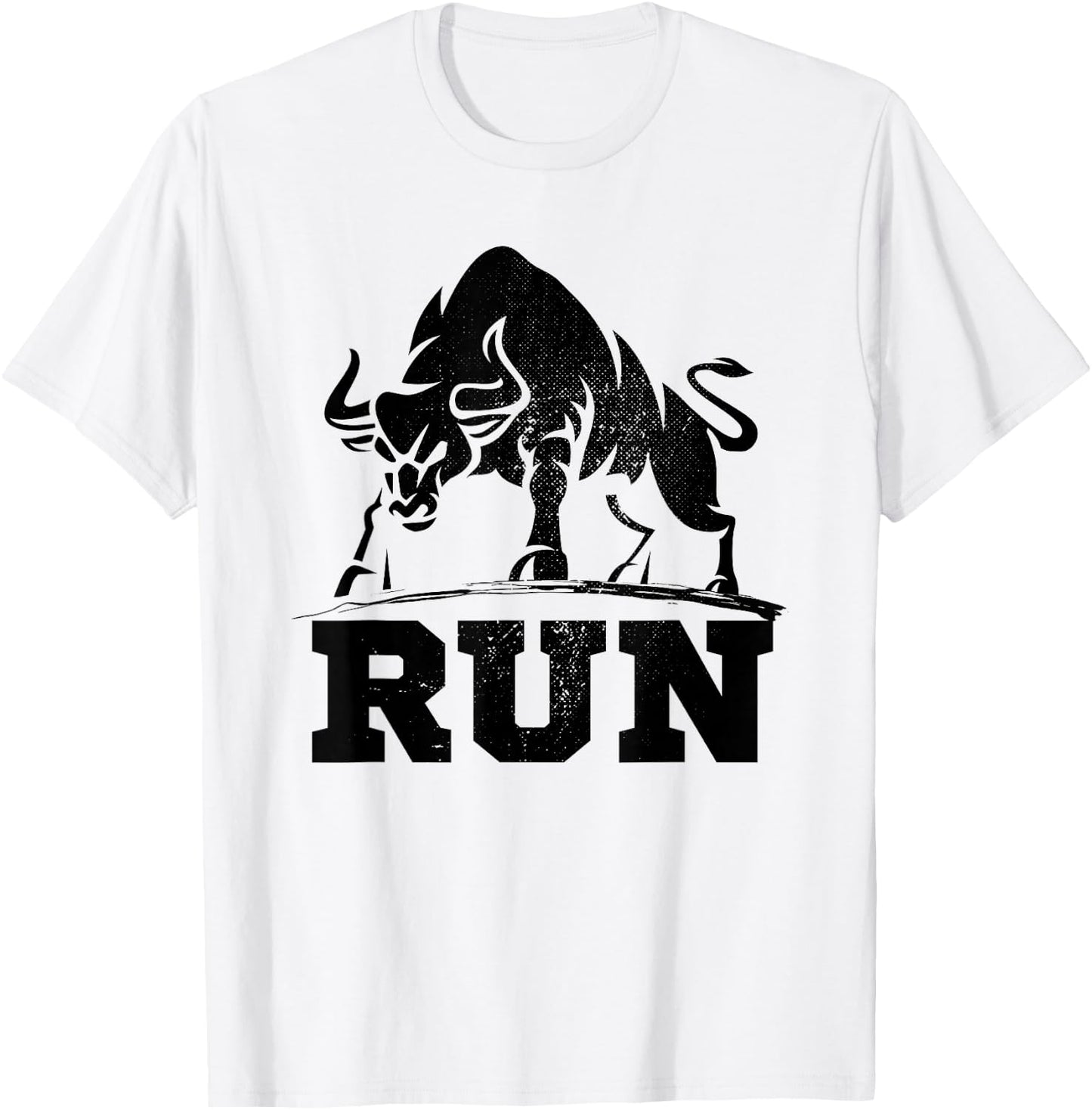 Raging Bulls Running of Bull Bullfight Cowboys Lover Animal T-Shirt - T-Shirt | White