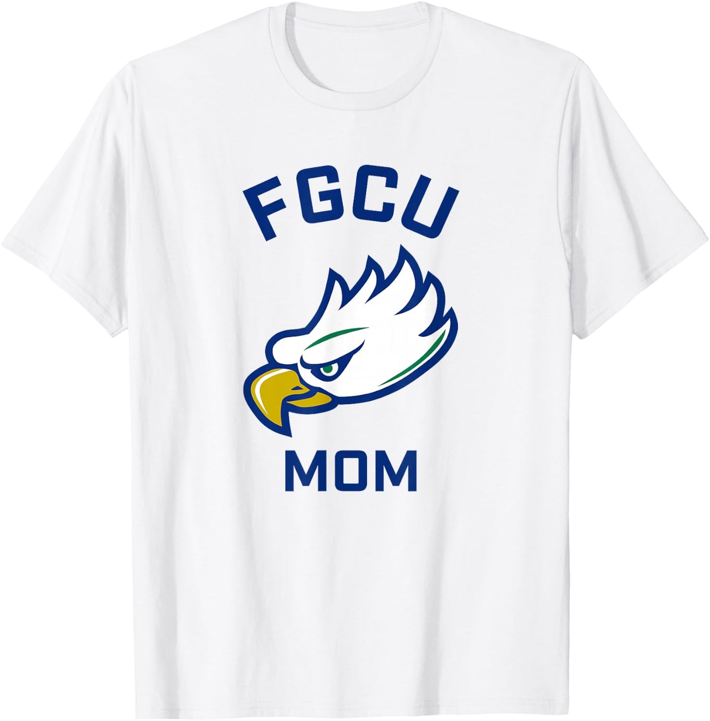 Florida Gulf Coast University FGCU Eagles Arched Mom T-Shirt - T-Shirt | White