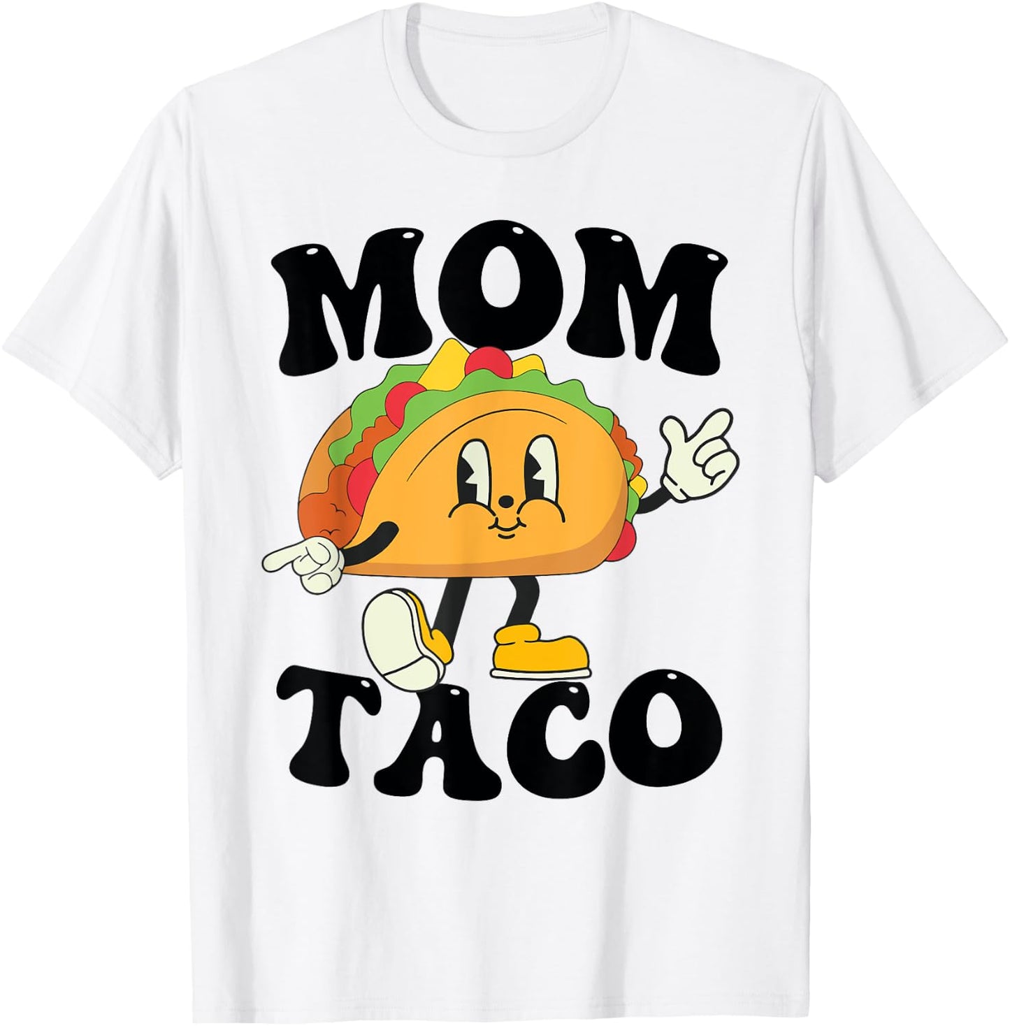 Mom of the Birthday Boy Girl Taco Mexican Birthday Family T-Shirt - T-Shirt | White