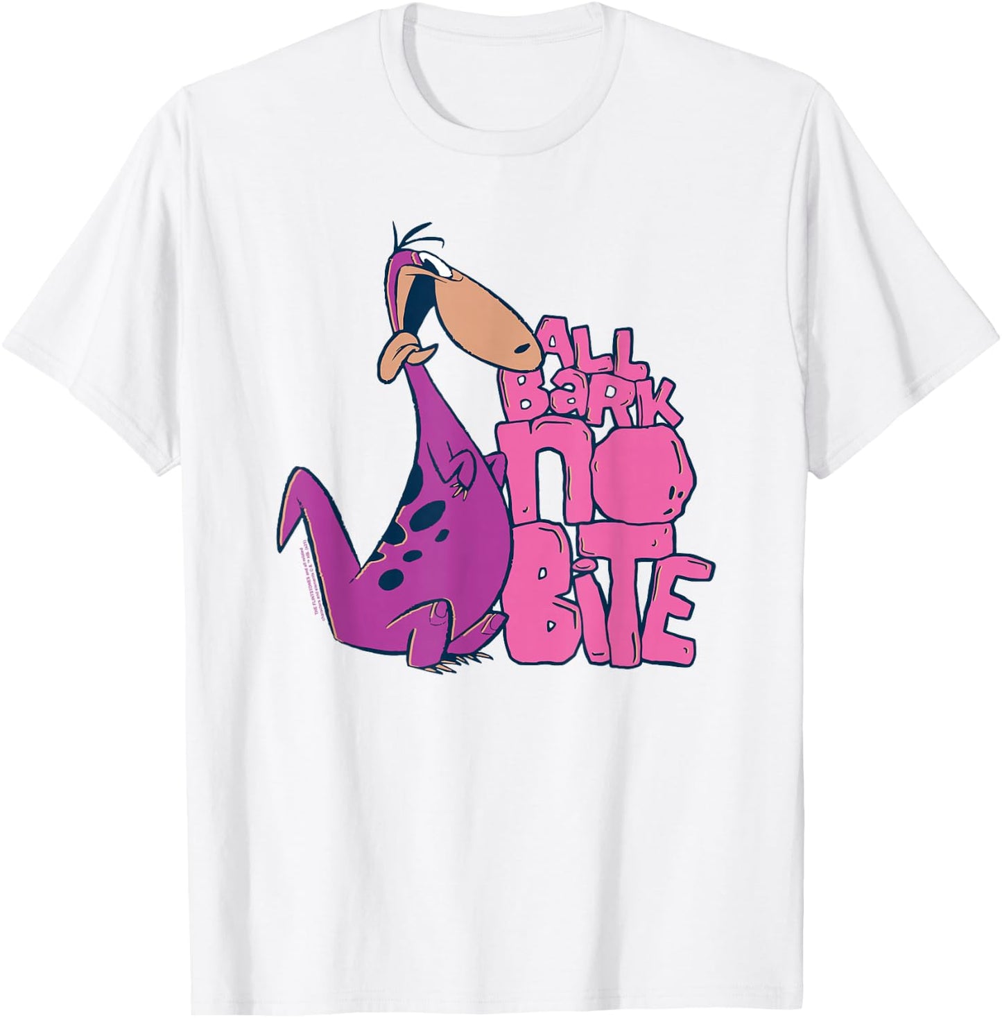 The Flintstones Dino All Bark No Bite T-Shirt - T-Shirt | White