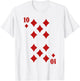 10 of Diamonds Playing Cards Halloween Group Matching T-Shirt - T-Shirt | White