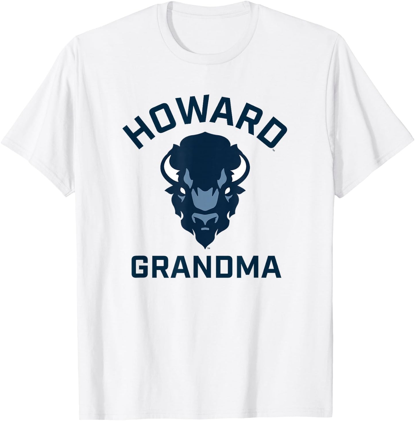 Howard University Bison Arched Grandma T-Shirt - T-Shirt | White