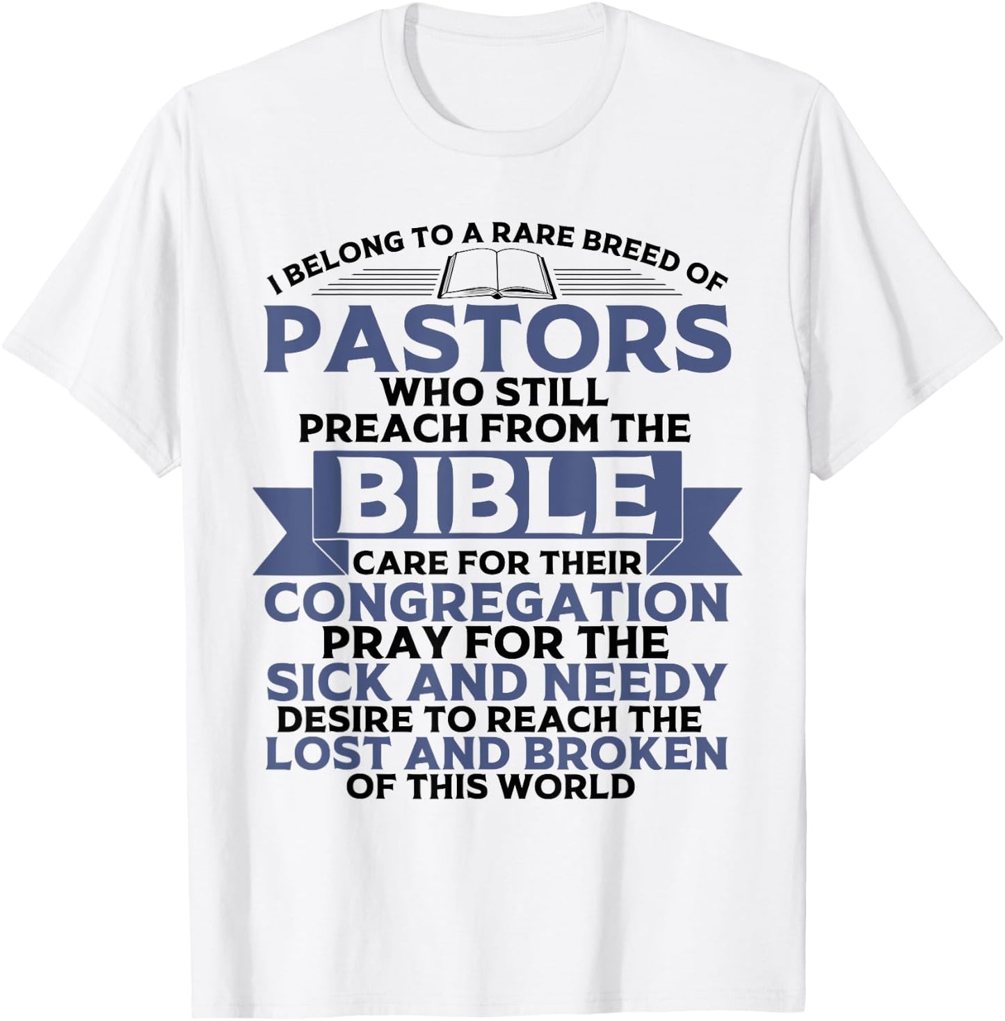 Funny Pastor Appreciation Gift Christian Preacher Men Women T-Shirt - T-Shirt | White
