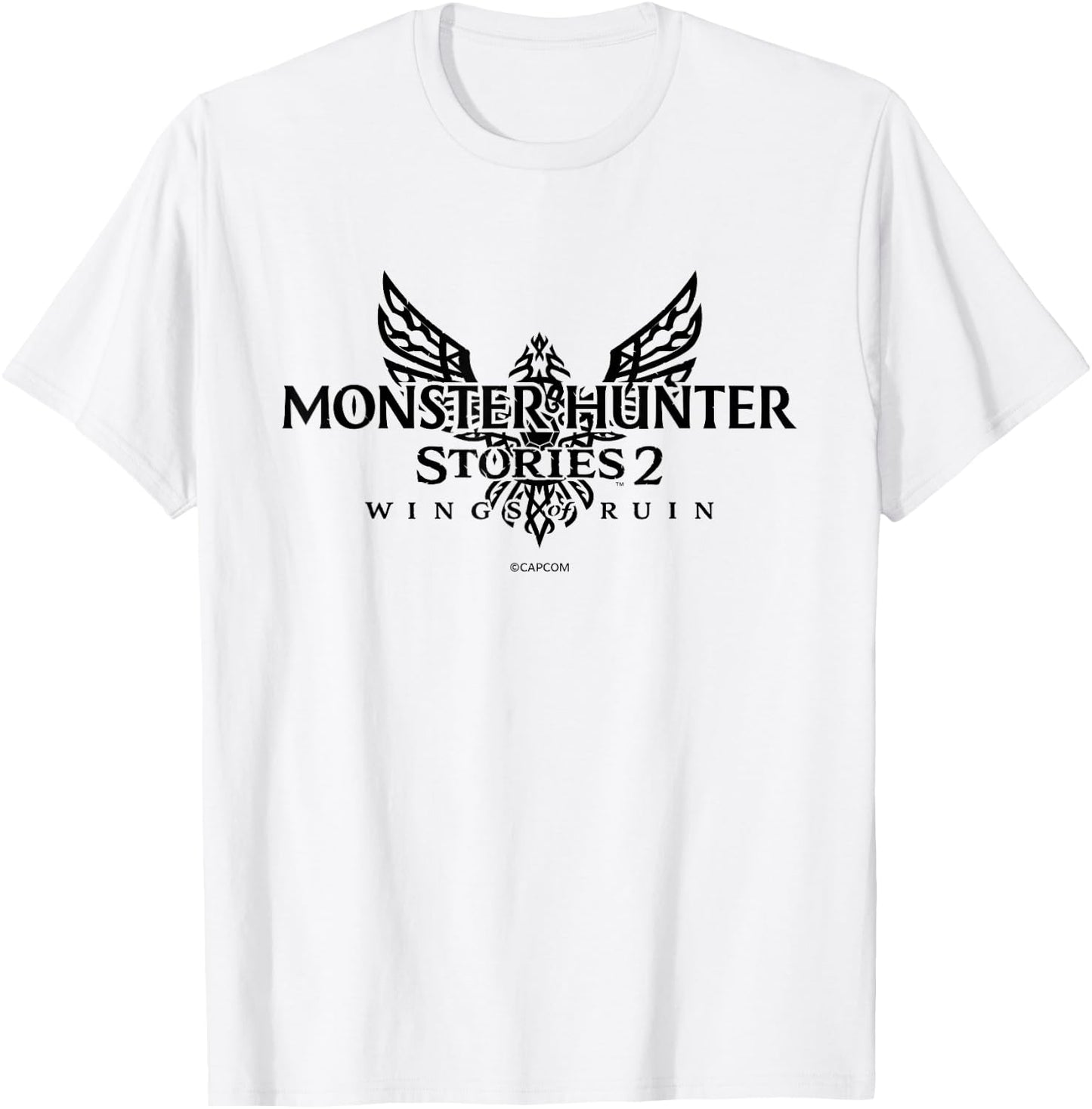 MONSTER HUNTER STORIES 2: WINGS OF RUIN Logo (B) T-Shirt - T-Shirt | White
