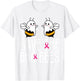 Save The Boo bees Breast Cancer Awareness Halloween Women T-Shirt - T-Shirt | White