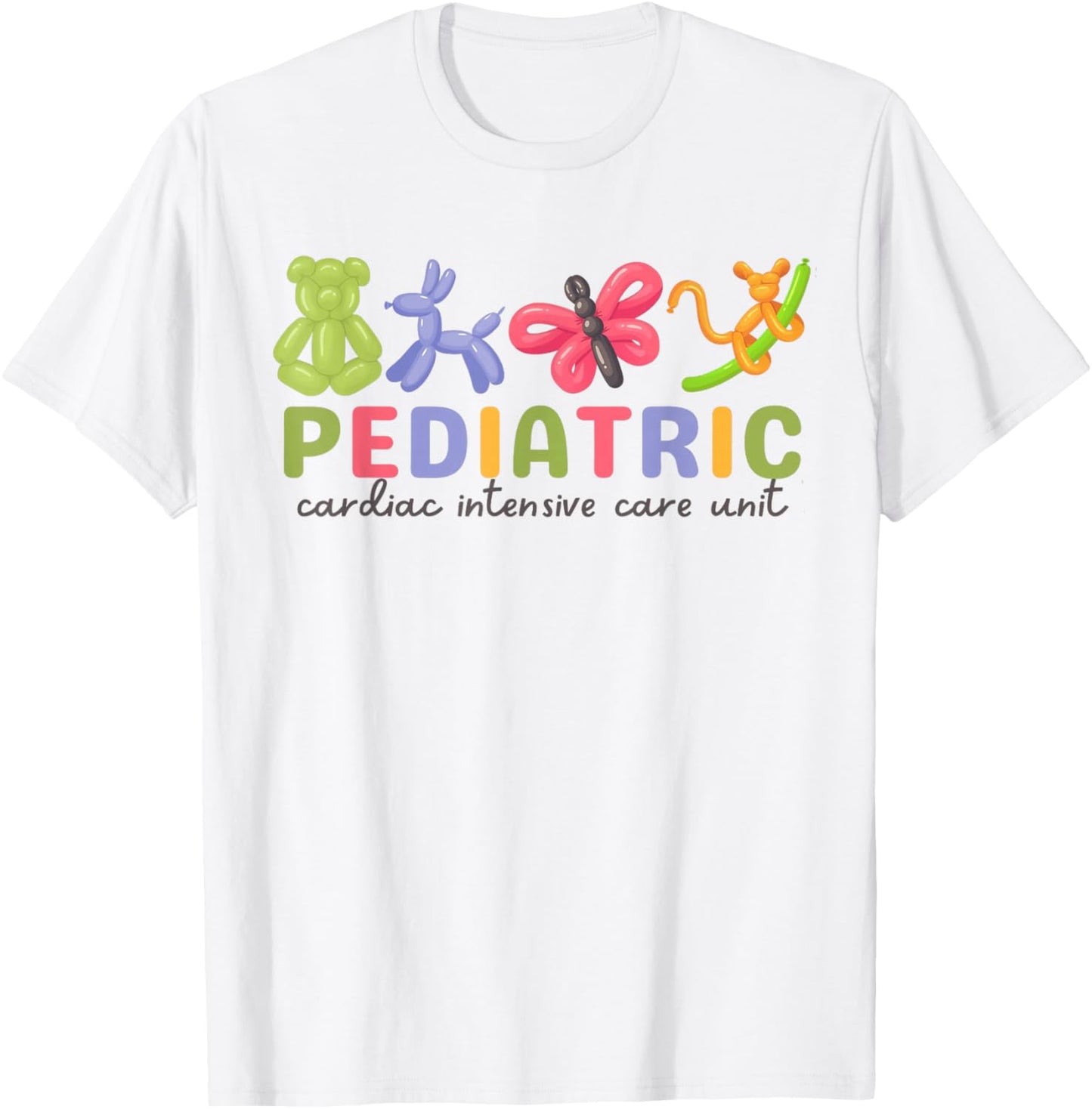 PCICU Nurse Pediatric Cardiac Intensive Care Unit Peds CVICU T-Shirt - T-Shirt | White