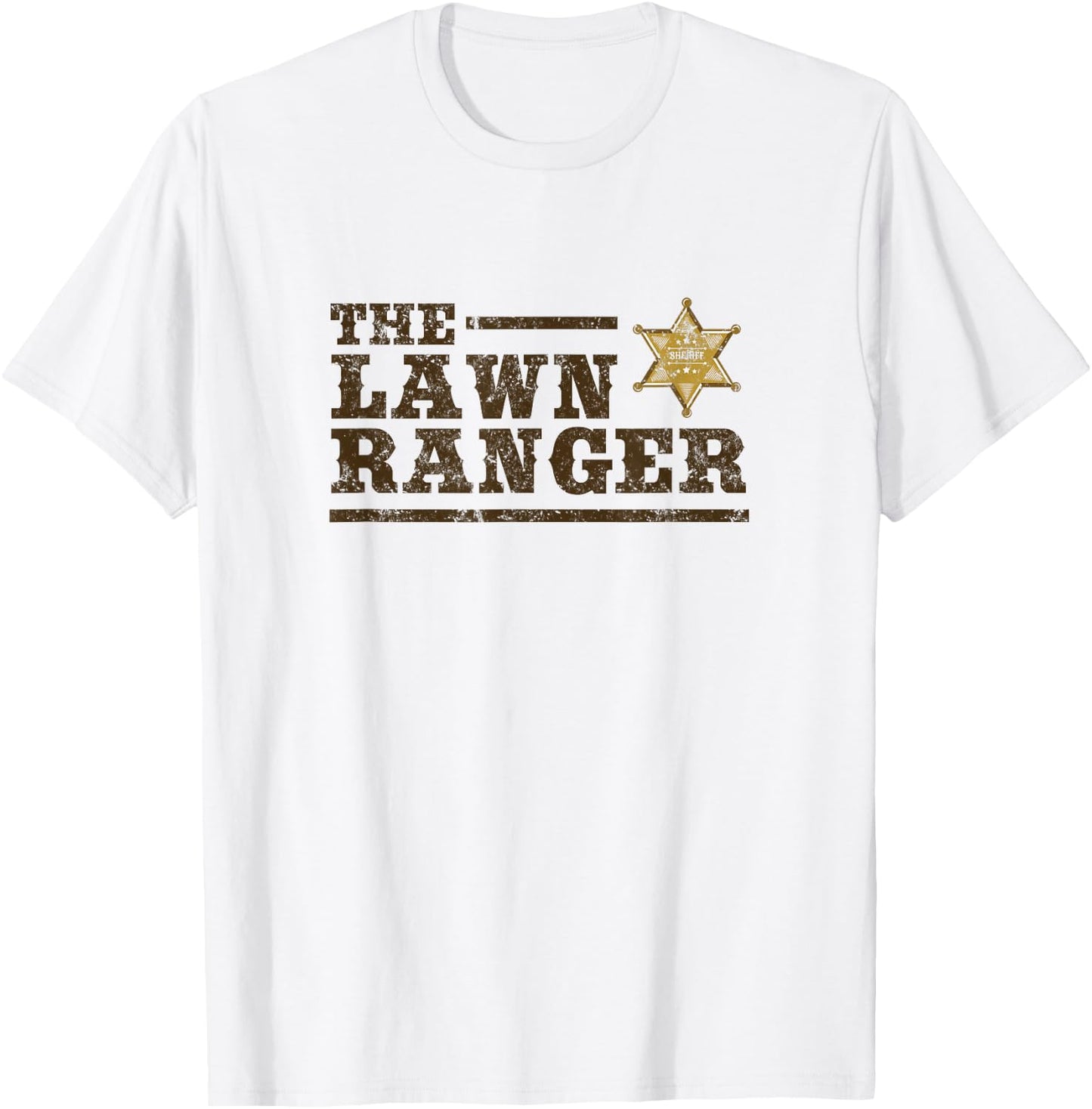 Lawn Ranger Grass Mower Mowing Father's Day Gardening T-Shirt - T-Shirt | White