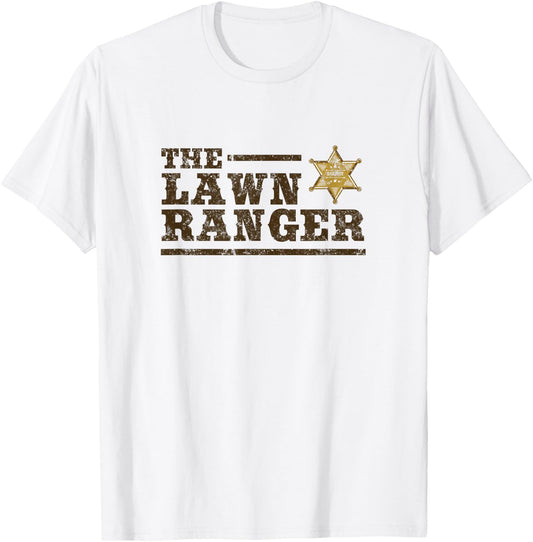 Lawn Ranger Grass Mower Mowing Father's Day Gardening T-Shirt - T-Shirt | White