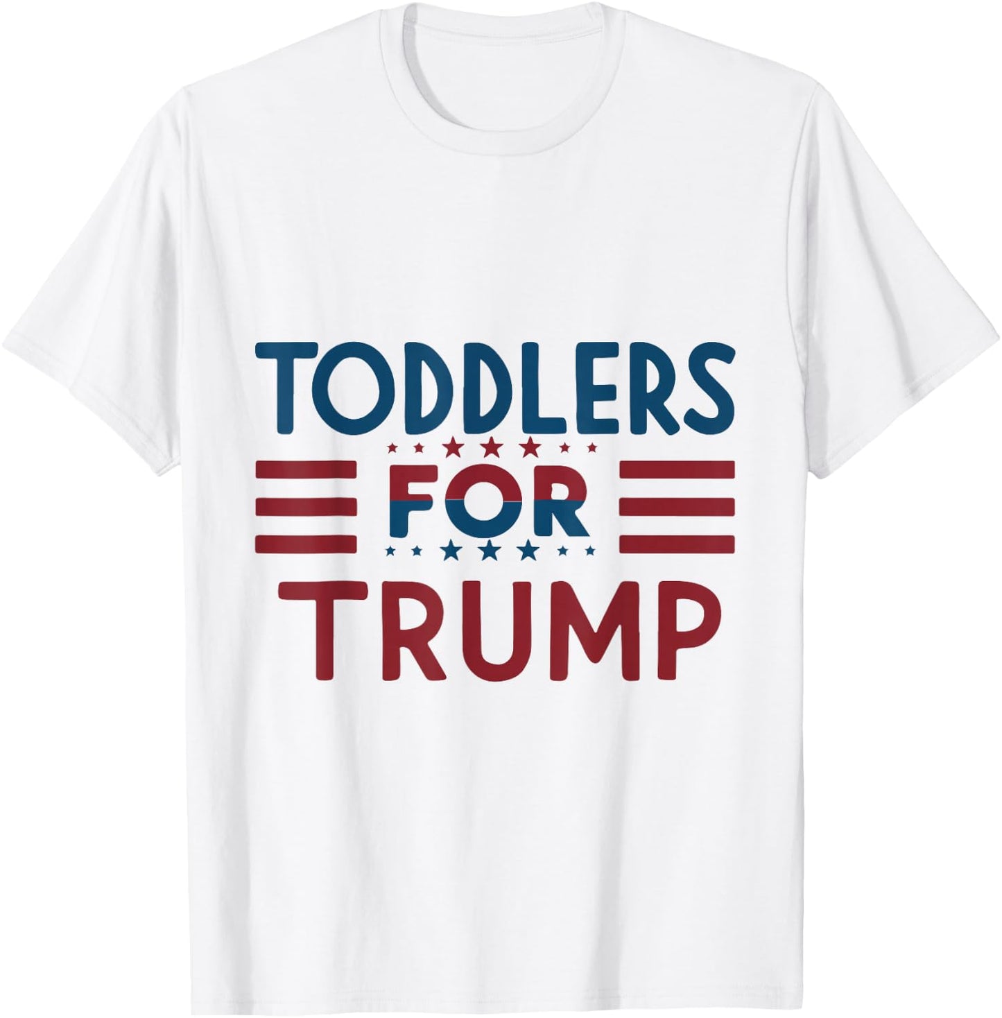 Toddlers for Trump Kids Trump 2024 T-Shirt - T-Shirt | White