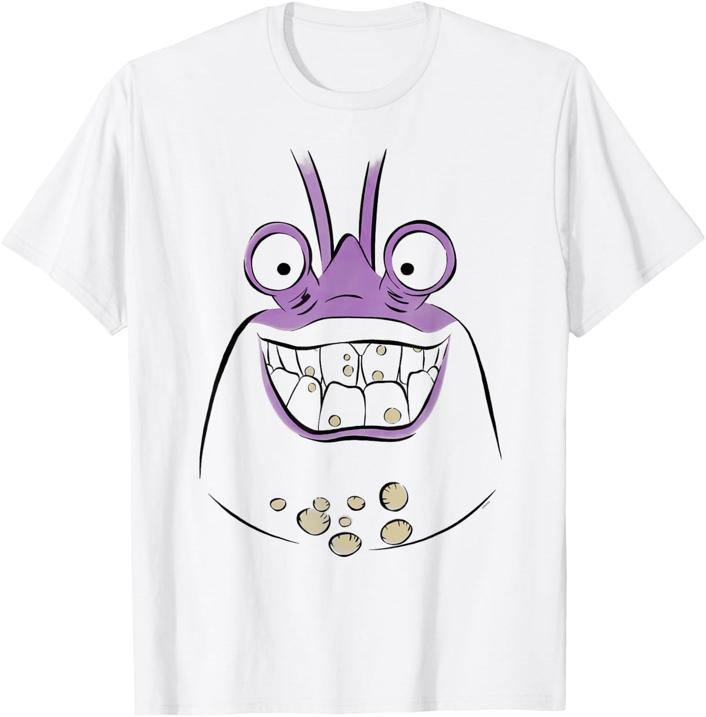 Disney Moana Tamatoa Crab Villain Big Face Costume T-Shirt - T-Shirt | White