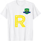 Brazil Human Flag Letter R Brazil T-Shirt - T-Shirt | White