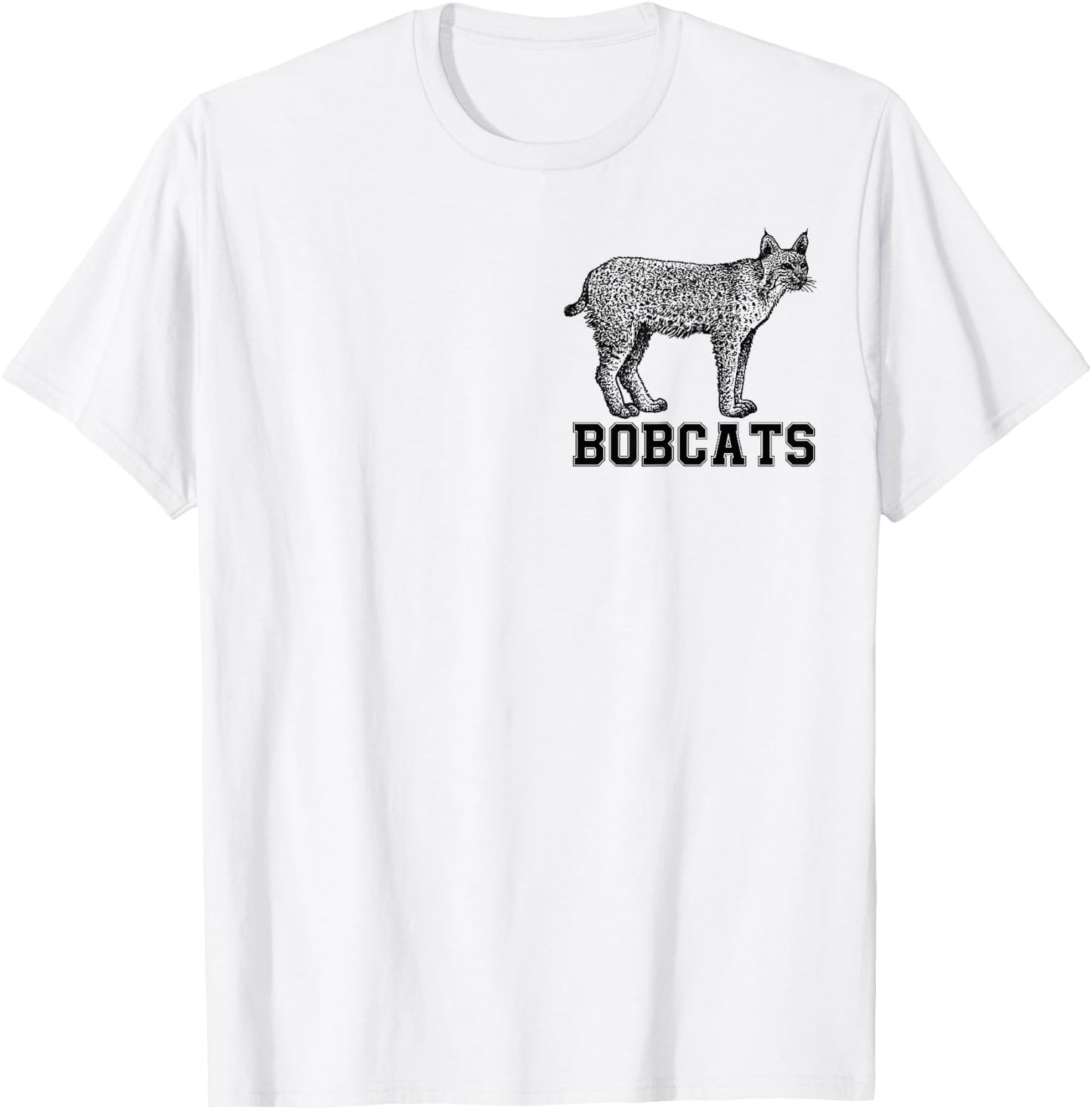 Cool Bobcat Shirt Wildlife Sprit Animal Kids Toddler Boys T-Shirt - T-Shirt | White