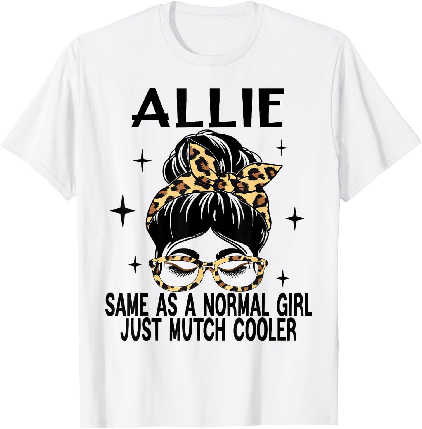 SwiftStyle Apparel ALLIE Costume Cute Definition Personalized Name ALLIE T-Shirt - T-Shirt | White