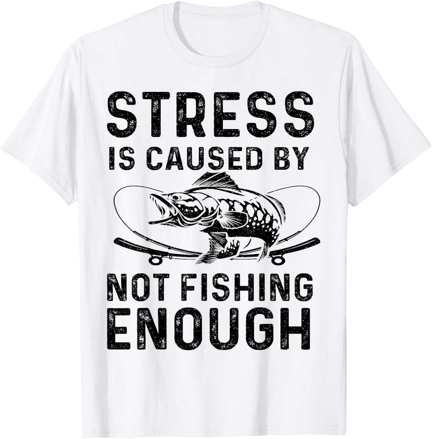 Funny Bass Fishing Lover Fisherman Father's Day Humor Quote T-Shirt - T-Shirt | White