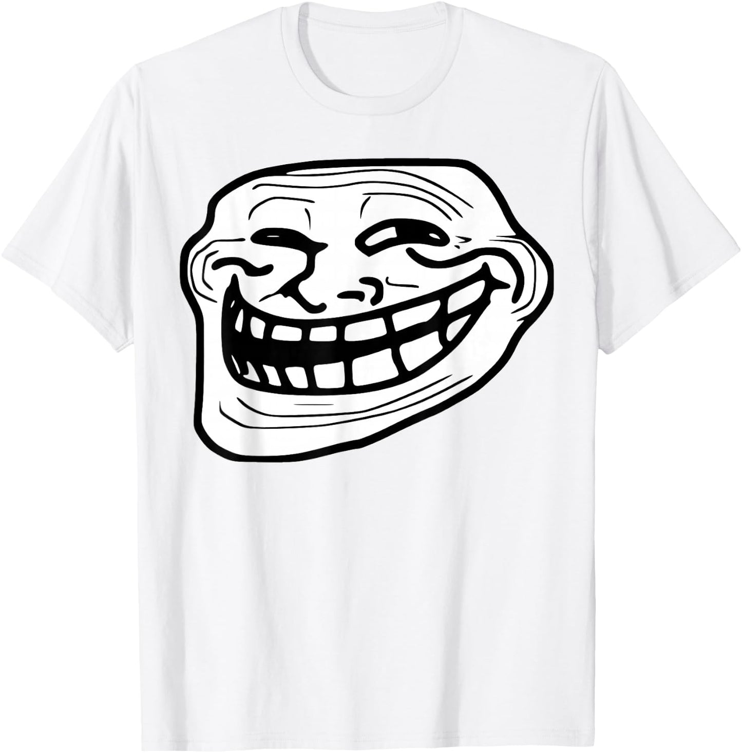 Troll Face Meme Funny Dank Meme Troll Face T-Shirt - T-Shirt | White