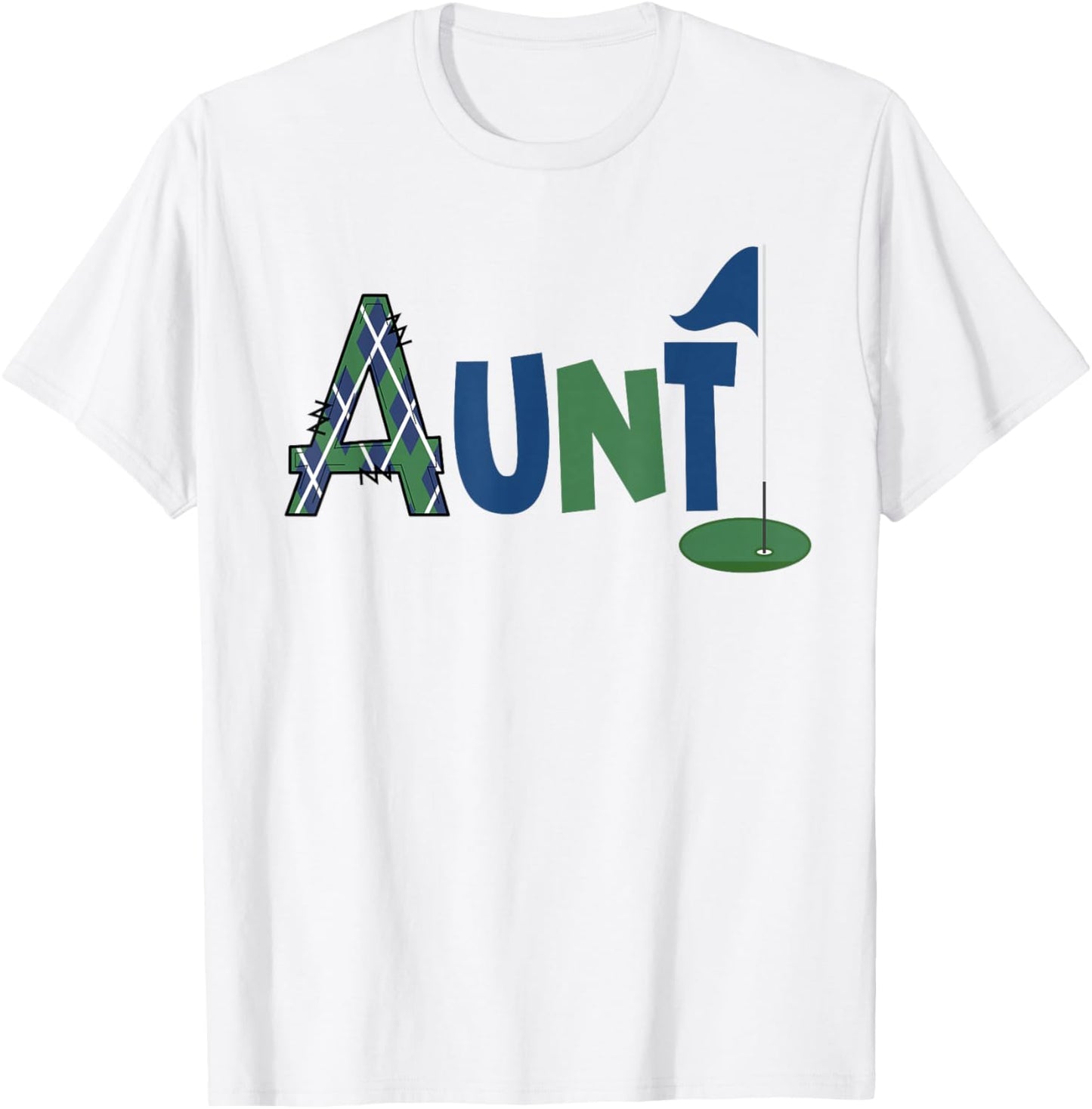 Aunt of The Birthday Boy Hole in One Golf Sport Matching T-Shirt - T-Shirt | White