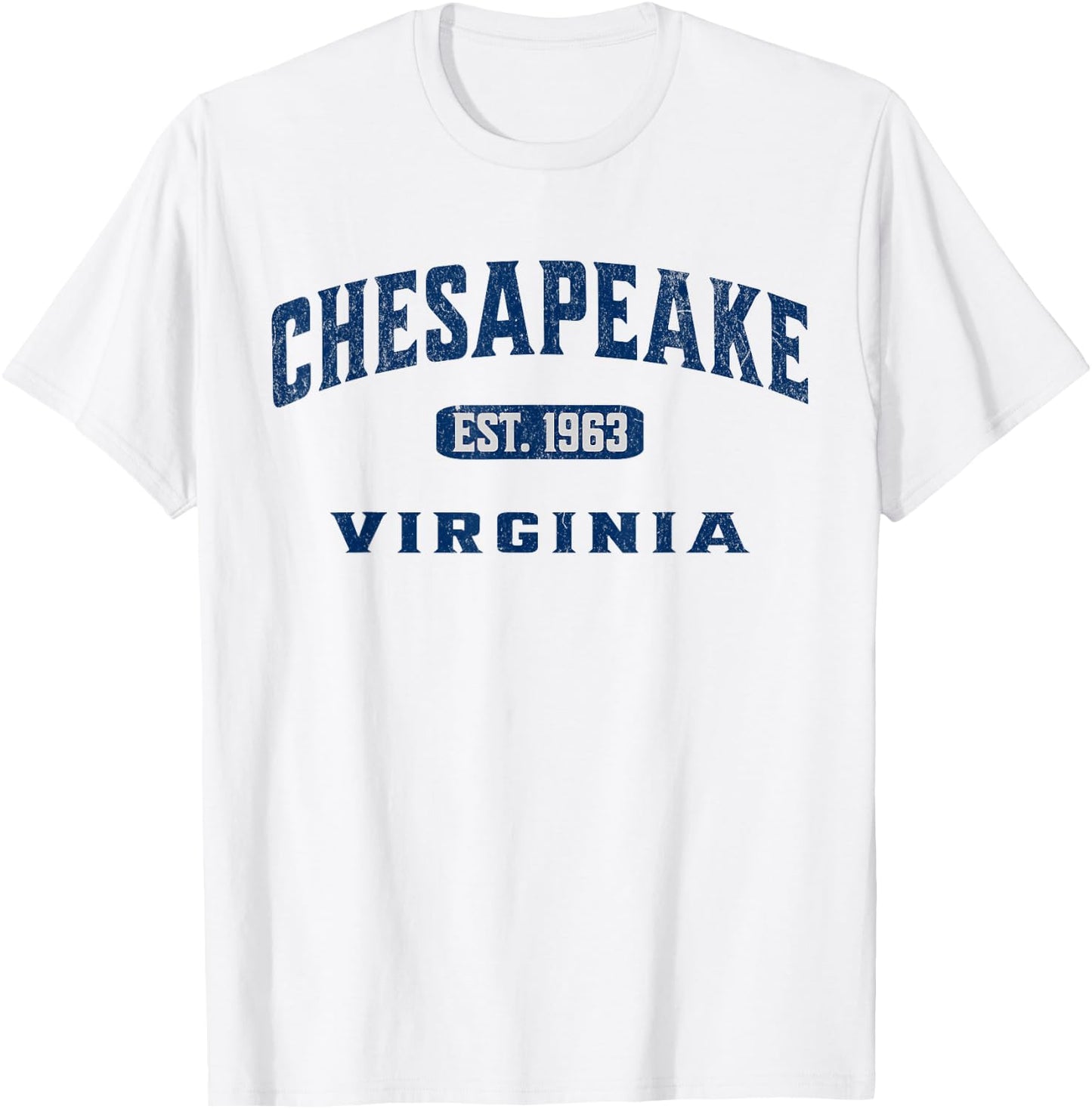 Vintage Athletic VA Souvenir Visit Chesapeake Virginia T-Shirt - T-Shirt | White