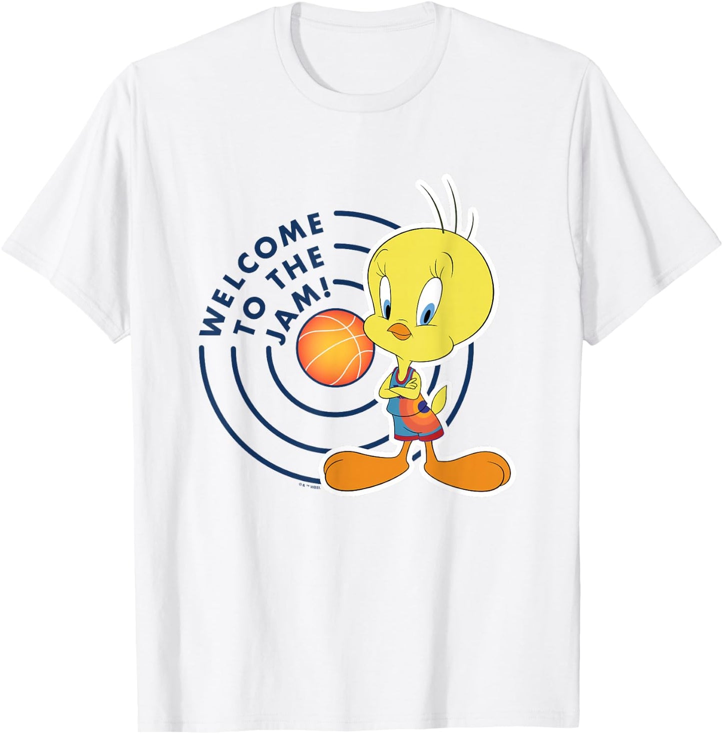 Space Jam 2 Welcome To The Jam Tweety Bird Big Chest Poster T-Shirt - T-Shirt | White