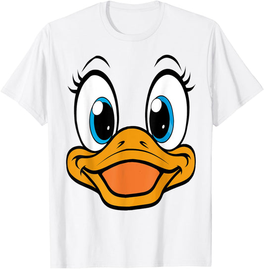 Cute Duck Face Funny Animal Costume Halloween T-Shirt - T-Shirt | White