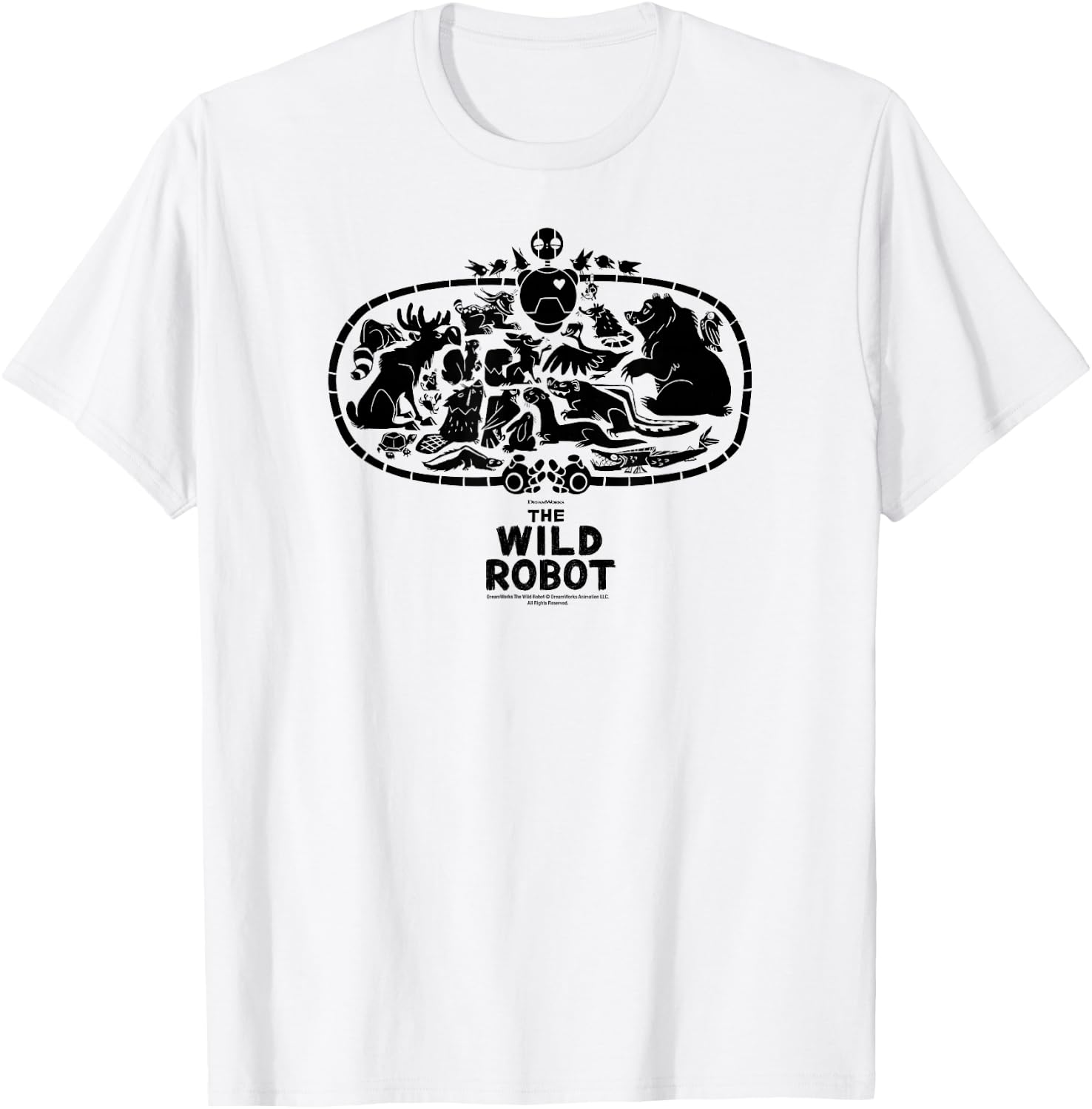 DreamWorks The Wild Robot Group Hug T-Shirt - T-Shirt | White