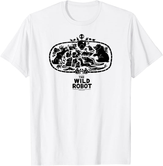 DreamWorks The Wild Robot Group Hug T-Shirt - T-Shirt | White
