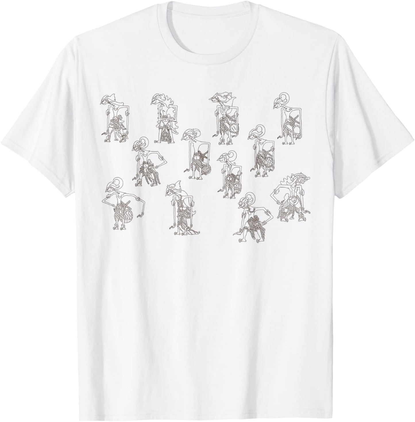 Wayang Kulit, Indonesia's Puppetry Heritage T-Shirt - T-Shirt | White