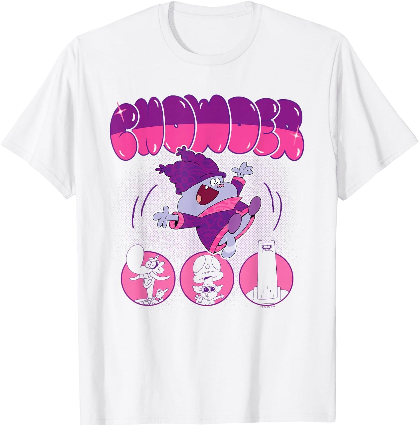 Chowder Catering Team Bubble Letters Cartoon Network T-Shirt - T-Shirt | White